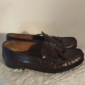 Nunn Bush Burgundy Men's Tassel Loafers